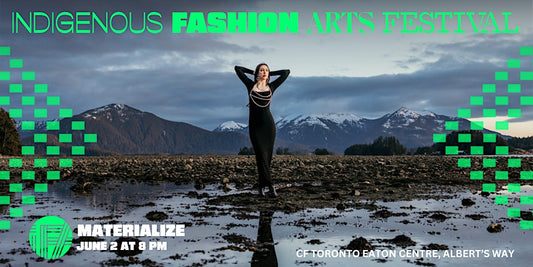 Taalrumiq in the Materialize Show at Indigenous Fashion Arts